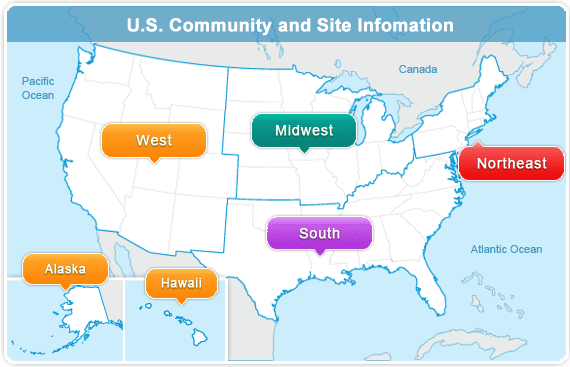 US Site Selection Map