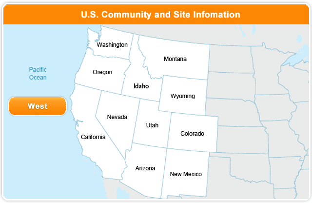 West US Site Selection Map